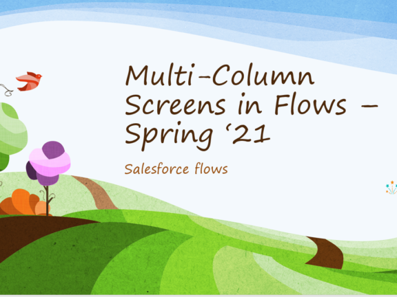 Multi-Column Screen in Flows